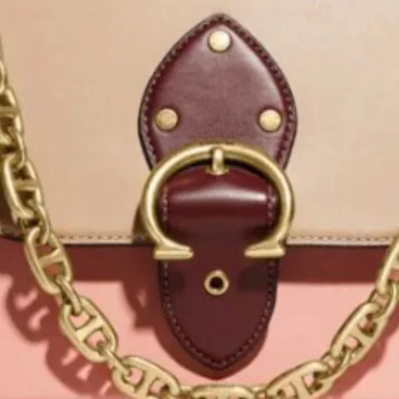 Coach Beat Shoulder Bag In Colorblock Candy Pink MultiNWT